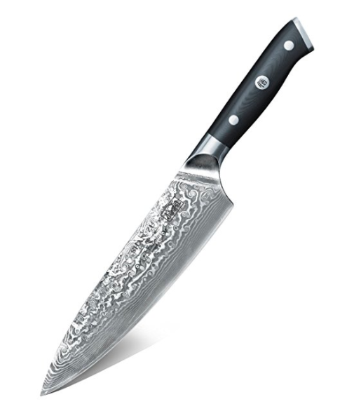 Couteau japonais professionnel de Damas VG10 de Shan Zu