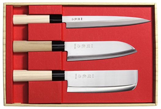 Set Artisanal Sekiryu de Couteaux Japonais 